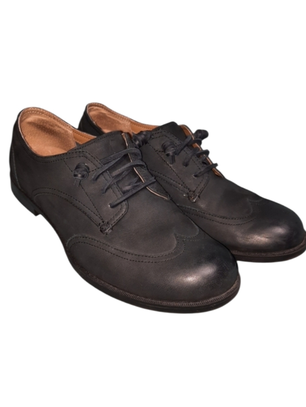 Sperry Devon Ivy Leather Wingtip Oxford Slip-On Black SZ 9M